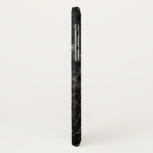 Iphone x coque en marbre noir personnalisé (Dos/Gauche)