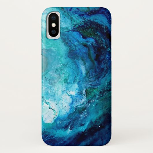Iphone X-hoesje, Blauwe Oceaan Golf Case-Mate iPhone Case (Achterkant)