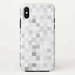 iPhone X White Abstract Design Hoesje