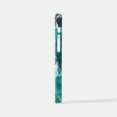 iPhonecase groen vloeiend schilderen iPhone Hoesje (Linkerkant)