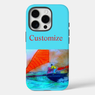 iphonehoesje met rode zeilschoener iPhone 16 pro hoesje