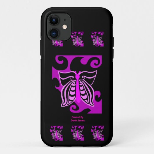 iPhoneSE van het Ontwerp van de vlinder + iPhone Case-Mate iPhone Case (Achterkant)