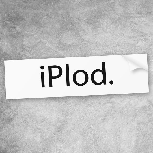 iPlod Bumpersticker