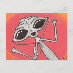 IPOD Alien Post-kaarten Briefkaart