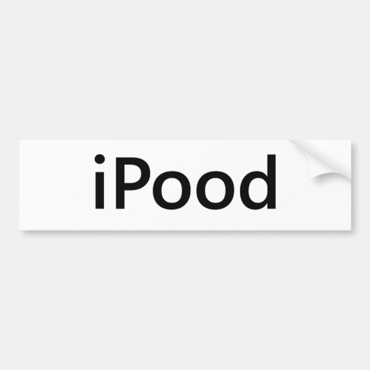 iPood Bumpersticker (Voorkant)