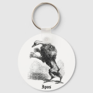Ipos Woodcut Style Sleutelhanger