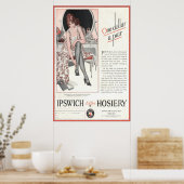  Ipswich Hosiery Ad uit 1924 Poster (Keuken)