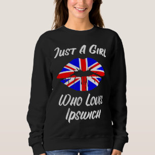 Ipswich Lippen Mond Liefde Union Jack Vlag Trui