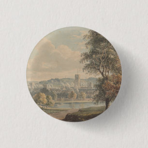 Ipswich vanaf het terrein van Christchurch Mansion Ronde Button 3,2 Cm