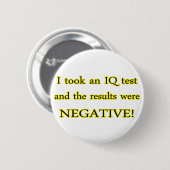IQ-test Ronde Button 5,7 Cm (Voorkant /achterkant)