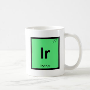 Ir - Irvine Californië Scheikundig Periodiek Syste Koffiemok