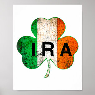 Ira Iers Lucky Shamrock St Patricks Dag Ierland T Poster