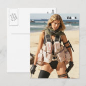 Iraaks Briefkaart - Swimsuit model VJ7T5810 (Voorkant / Achterkant)