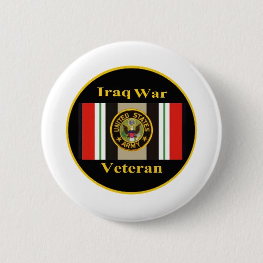Iraakse krijgsveteraan "Army" Pin Ronde Button 5,7 Cm (Voorkant)