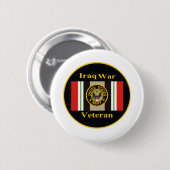 Iraakse krijgsveteraan "Army" Pin Ronde Button 5,7 Cm (Voorkant /achterkant)