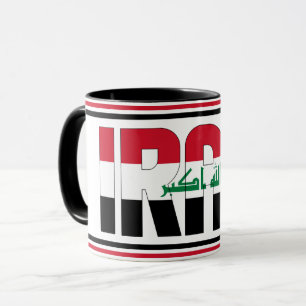 Iraakse nationale vlagpatriottische koffie mok