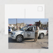 Iraakse politie briefkaart (Voorkant / Achterkant)