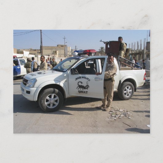 Iraakse politie briefkaart (Voorkant)
