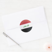 Iraakse ronde-pictogramvlag ronde sticker (Envelop)
