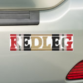Iraakse Veteran Redleg Bumpersticker (Op auto)