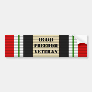 Iraakse Veteranese Bumpersticker voor Veteranenvri