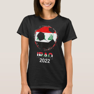 Iraakse vlag 2022 Supporter Iraqi Soccer Team Iraq T-shirt