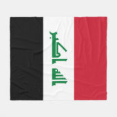 Iraakse vlag fleece deken (Voorkant (Horizontaal))