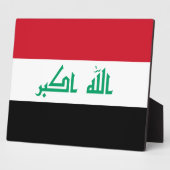 Iraakse vlag fotoplaat (Zijkant)