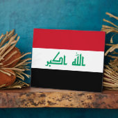 Iraakse vlag fotoplaat (Zijkant)