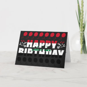 Iraakse vlag Patriotic Birthday Kaart