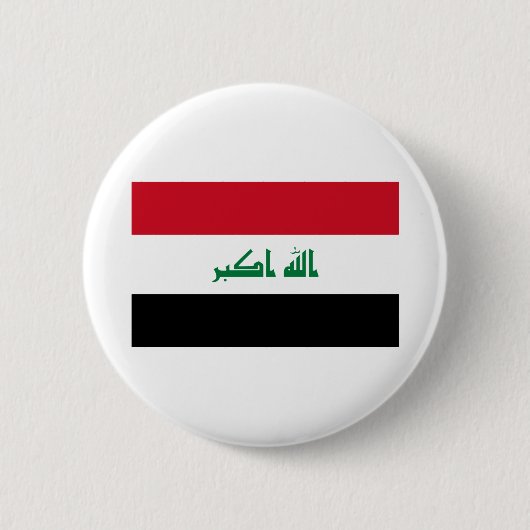 Iraakse vlag ronde button 5,7 cm (Voorkant)