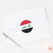 Iraakse vlag ronde sticker (Envelop)
