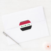 Iraakse vlag ronde sticker (Envelop)