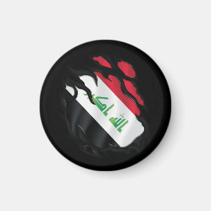 Iraakse vlag verscheurd magneet