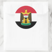 Iraakse vlag & wapen, Vlag van Irak Ronde Sticker (Tas)