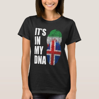 Iraanse en IJslandse mix DNA-vlaggenerfgoed T-shirt