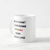 Iraanse moeder, geweldig koffiemok (Voorkant links)