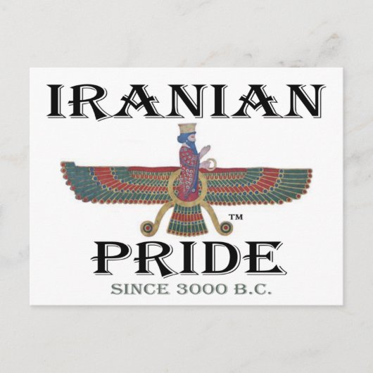 Iraanse Pride Briefkaart (Voorkant)