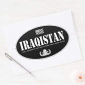 Iraanse Senior EOD Ovale Sticker (Envelop)