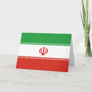 Iraanse vlag bedankkaart