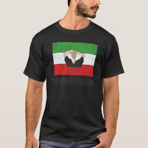Iraanse vlag: geen hijab vrouwen die gratis steun t-shirt