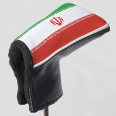 Iraanse vlag golfheadcover (3/4 voorkant)