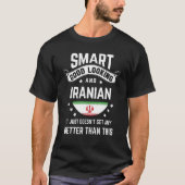 Iraanse vlag inheemse trots Iran Iraanse wortels T-shirt (Voorkant)