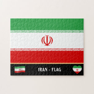 Iraanse vlag & Iraans land / Iran Legpuzzel