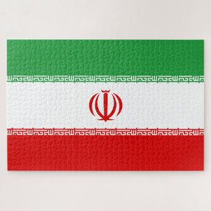 Iraanse vlag (Iran) (Perzisch) Legpuzzel