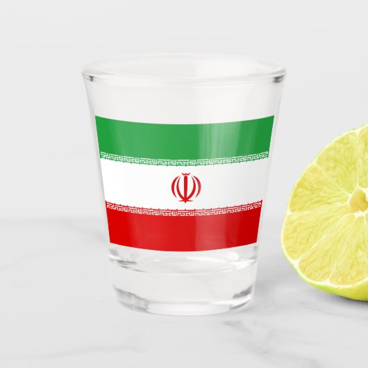Iraanse vlag (Iran) (Perzisch) Shot Glas (Voorkant)
