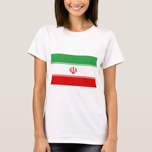 Iraanse vlag (Iran) (Perzisch) T-shirt (Voorkant)