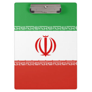 Iraanse vlag klembord