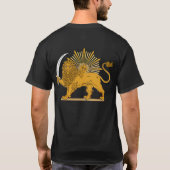 Iraanse vlag Lion Emblem T-shirt (Achterkant)