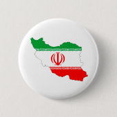 Iraanse vlag ronde button 5,7 cm (Voorkant)